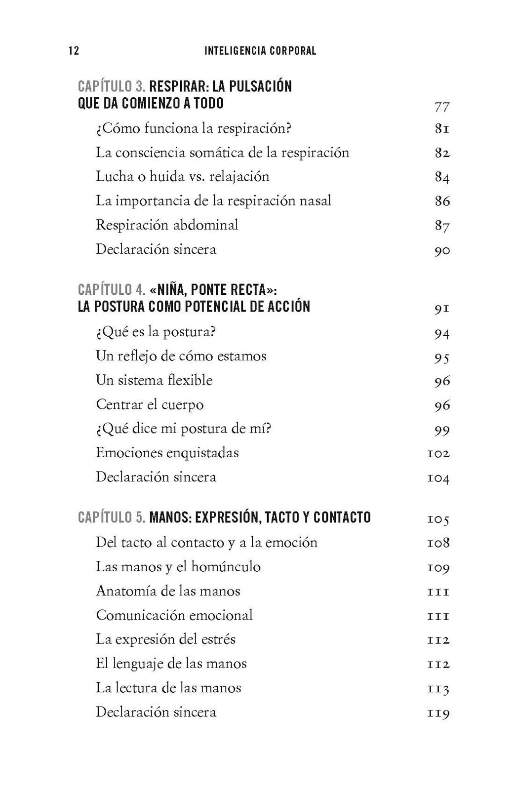 Inteligencia corporal  (Tapa blanda) 4