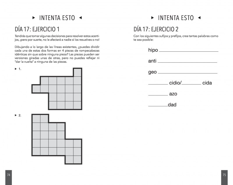 Entrena tu cerebro: Ejercita, fortalece y mantén tu agilidad mental en 40 días (Capa mole) 6