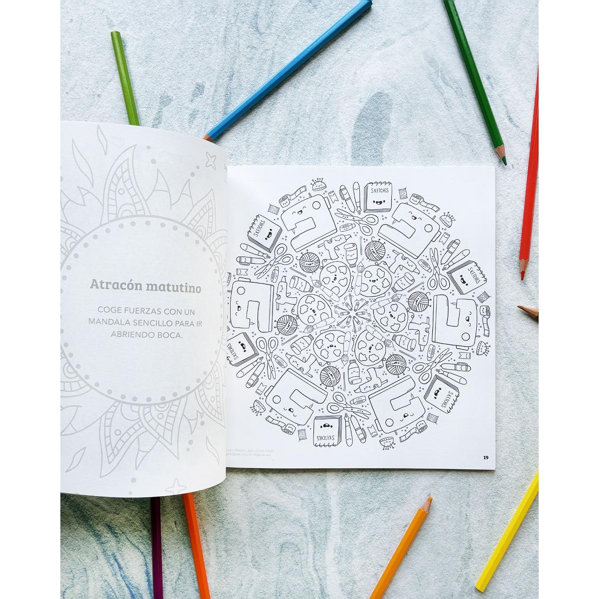 Mandalas para colorear kawaii: El método anti-stress para adultos (Capa mole) 3