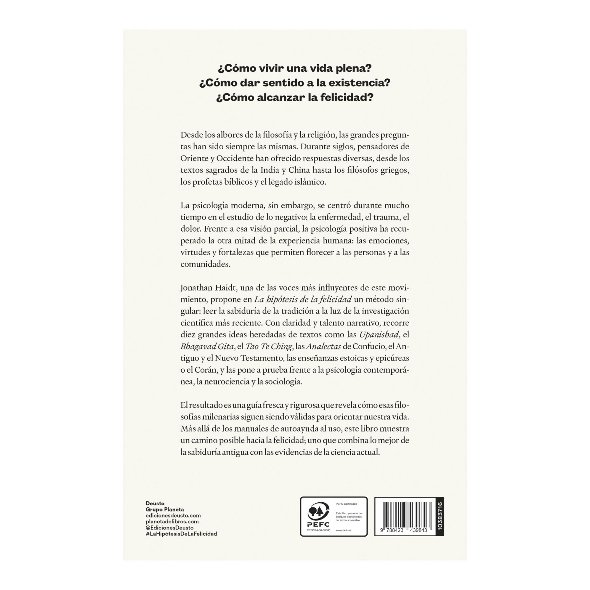 La hipótesis de la felicidad: La búsqueda de verdades modernas en la sabiduría antigua (Capa mole com abas) 2
