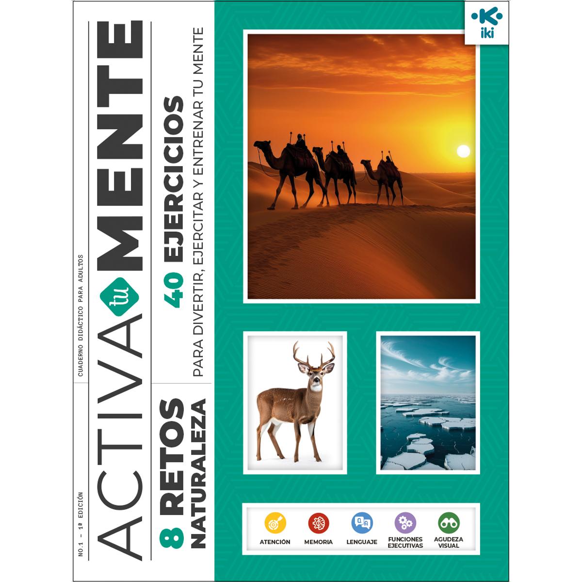 Imagem 0 de ACTIVA TU MENTE RETOS TEMÁTICOS - NATURALEZA 1 (Capa mole)