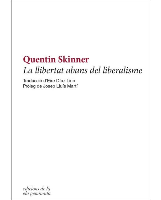 La llibertat abans del liberalisme(Tapa blanda) 1