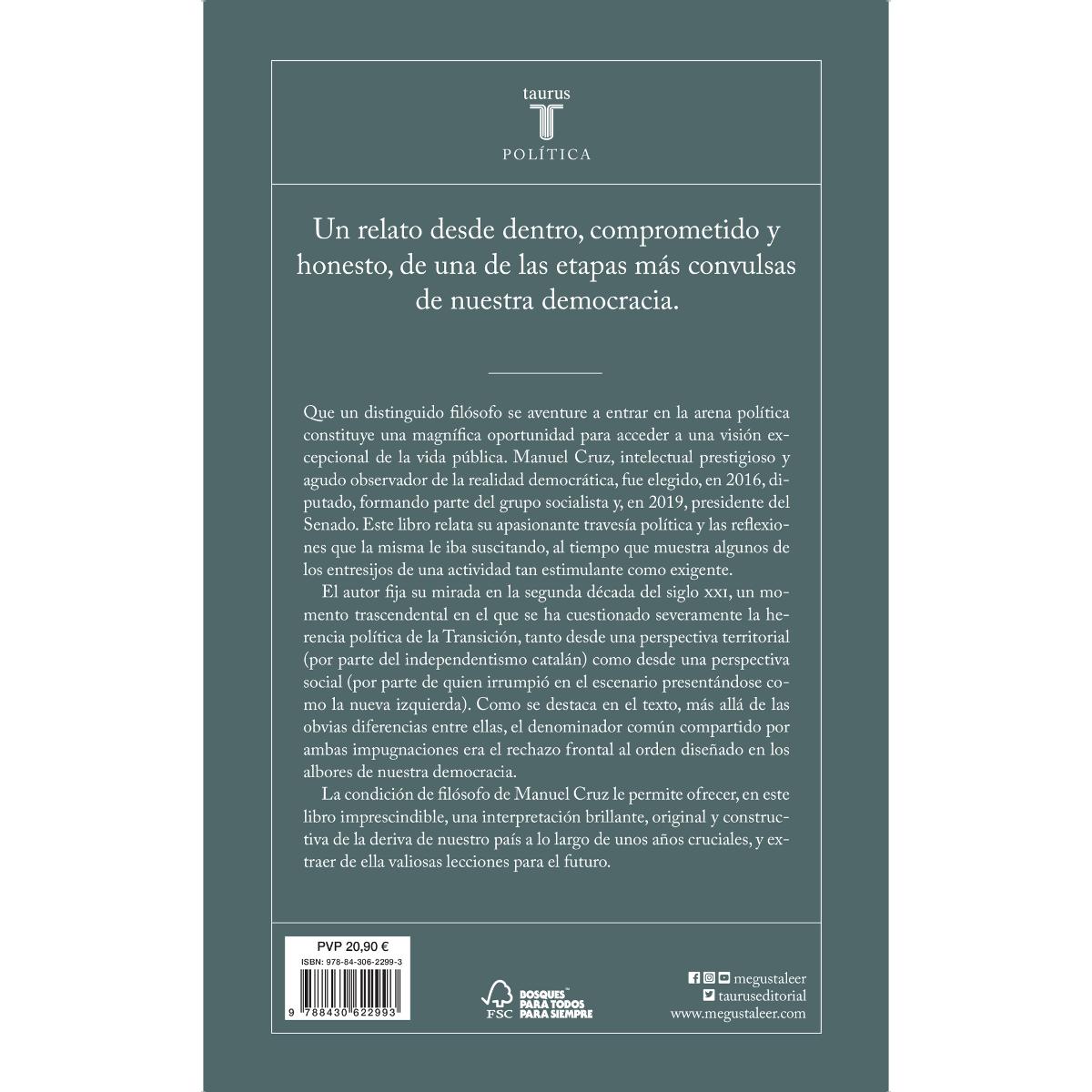 Transeúnte de la política: Un filósofo en las Cortes Generales (Capa mole) 2