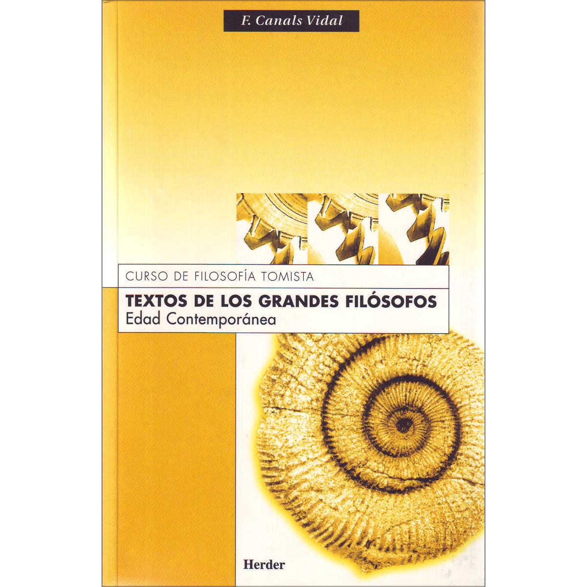 Textos de los grandes filósofos. Edad contemporánea (Capa mole com abas) 1