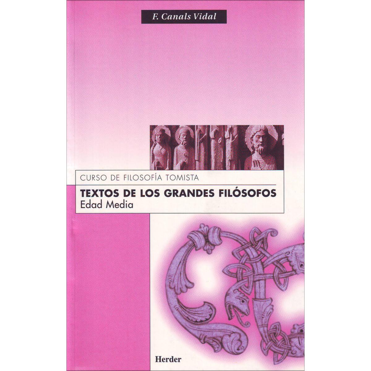 Textos de los grandes filósofos: Edad Media (Capa mole com abas) 1
