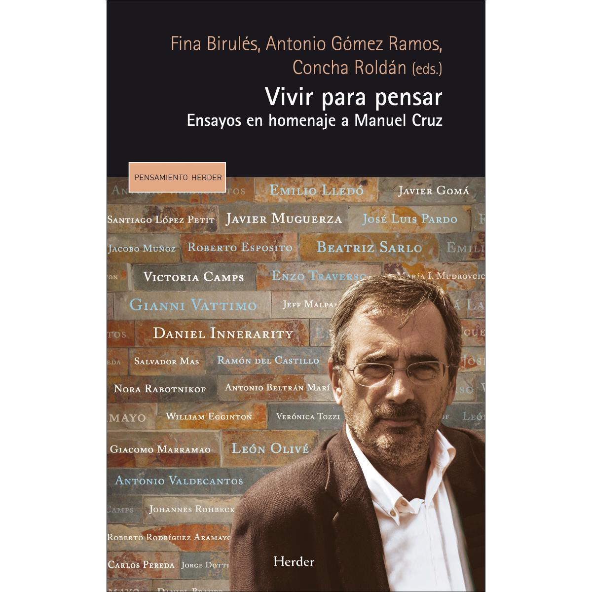 Imagem 0 de Vivir para pensar: Ensayos en homenaje a Manuel Cruz (Capa mole com abas)