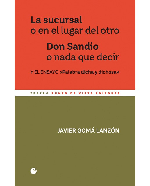 La sucursal o en el lugar del otro. Don sandio o nada que decir(Tapa blanda) 1