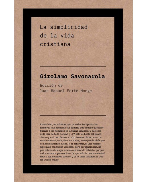 La simplicidad de la vida cristiana(Tapa blanda) 1