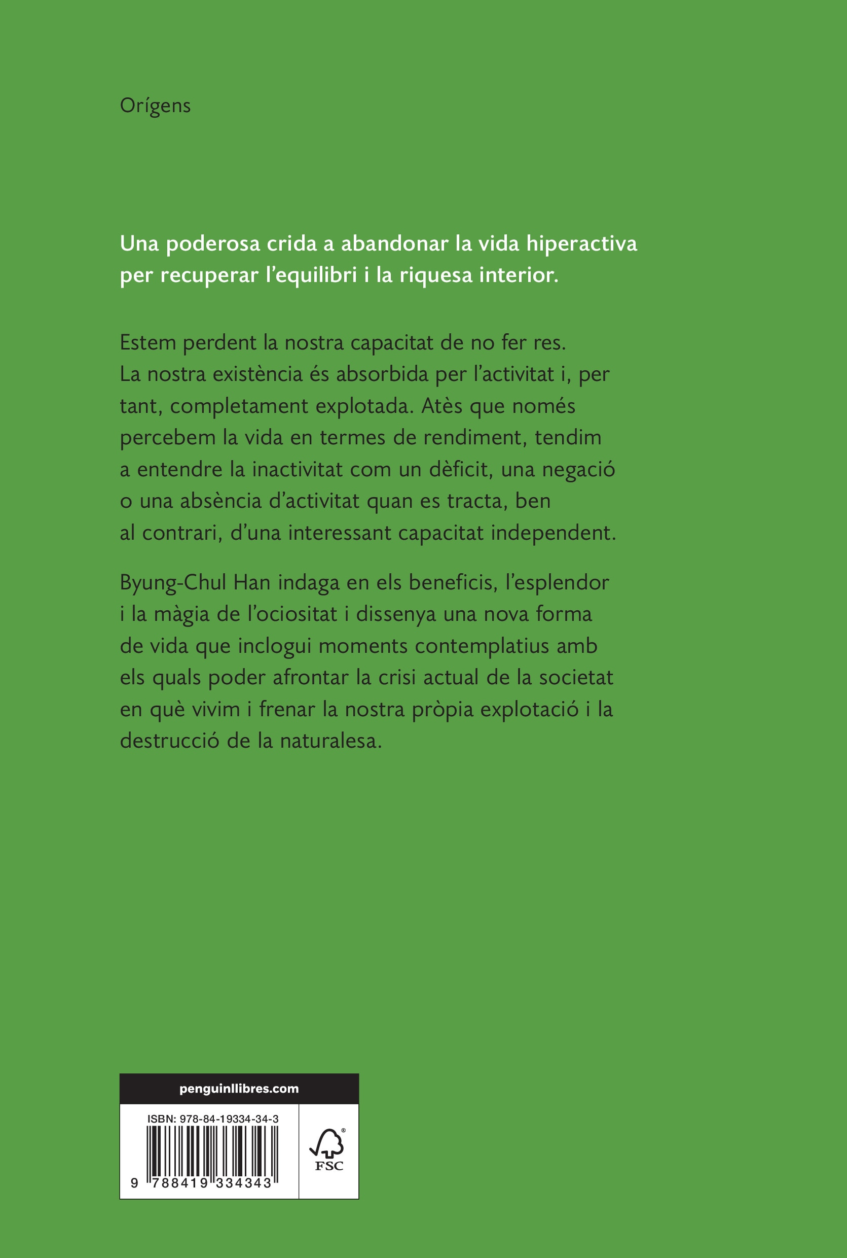 Vita contemplativa: Elogi de la inactivitat  (Tapa blanda) 2