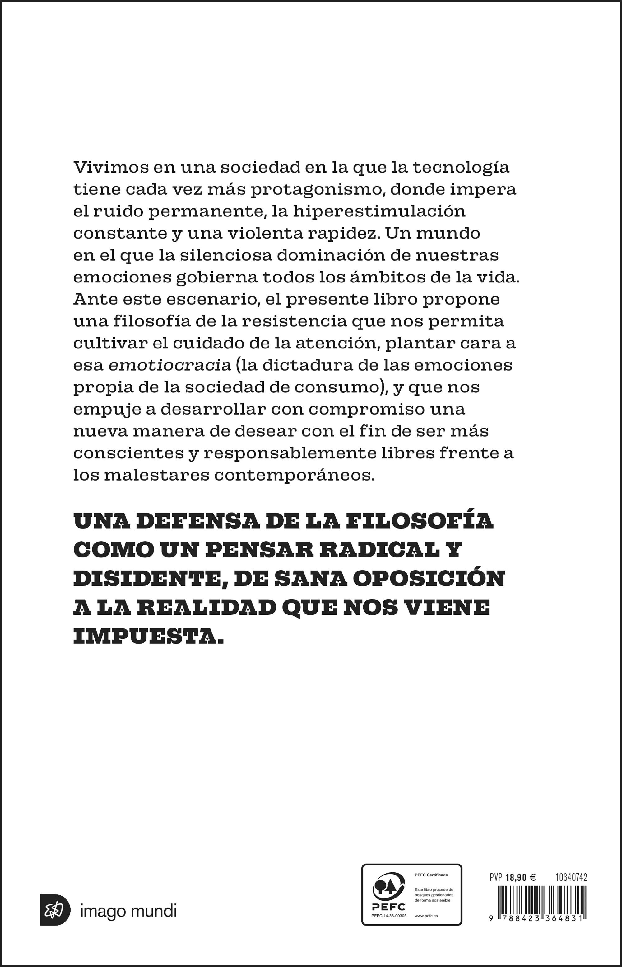 Una filosofía de la resistencia: Pensar y actuar: contra la manipulación emocional (Capa mole com abas) 2