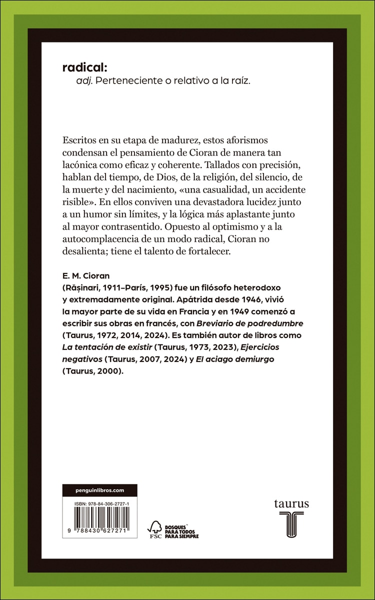 Del inconveniente de haber nacido (Capa mole) 2