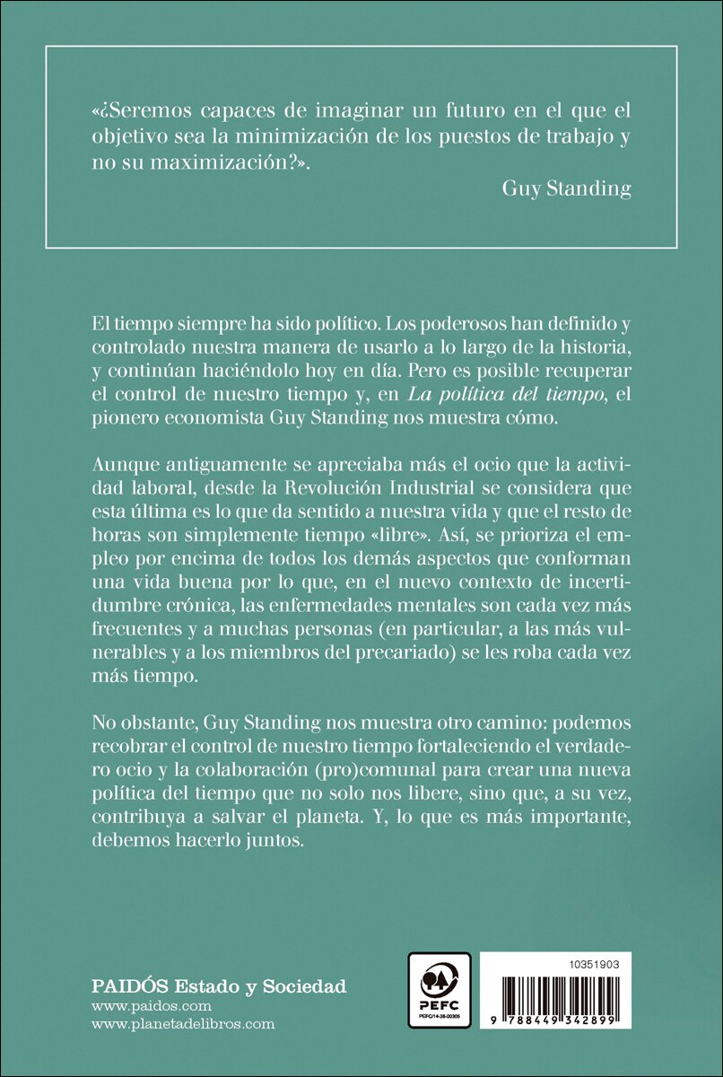 La política del tiempo: Tomar el control en la era de la incertidumbre (Capa mole com abas) 2
