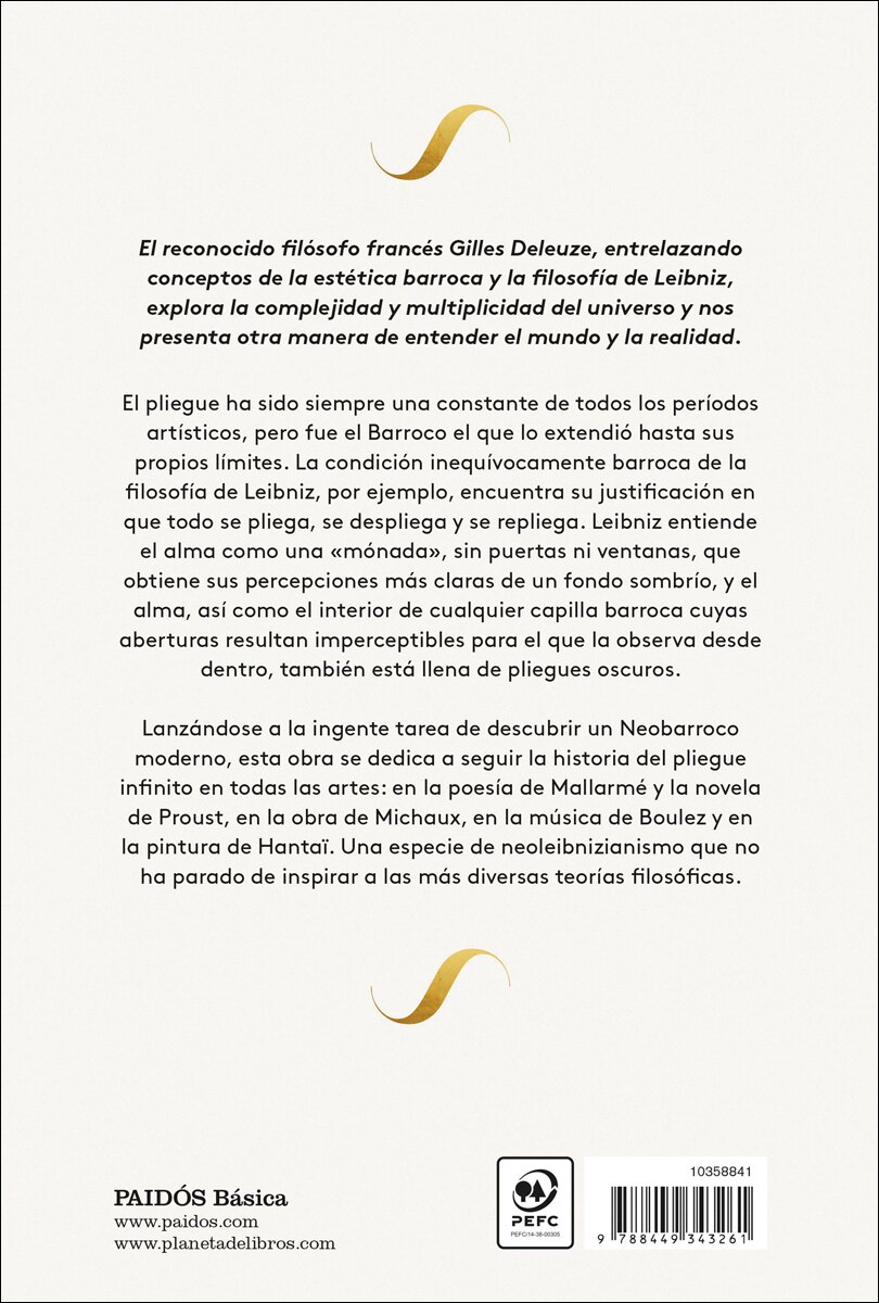 El pliegue: Leibniz y el Barroco (Capa mole com abas) 2