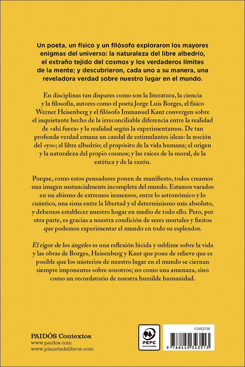 El rigor de los ángeles: Borges, Heisenberg, Kant y la naturaleza última de la realidad (Capa mole com abas) 2