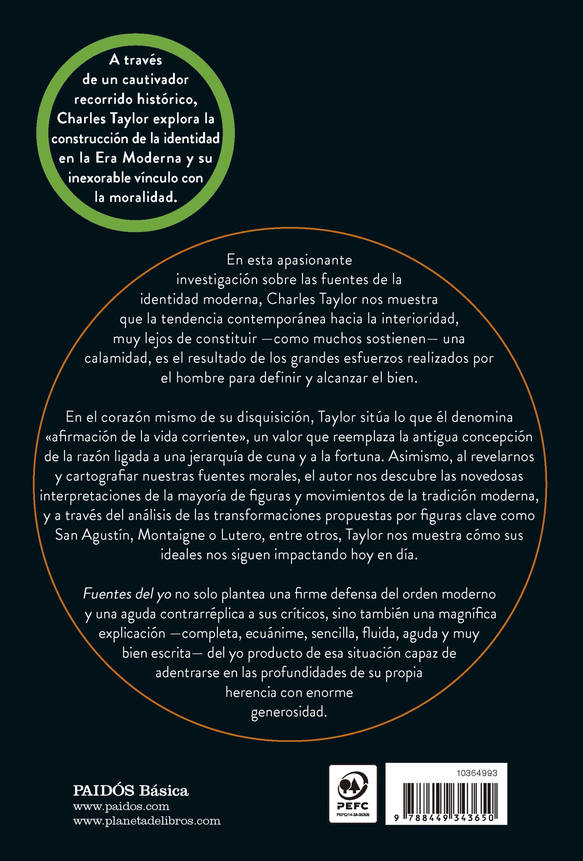 Fuentes del yo: La construcción de la identidad moderna (Capa mole com abas) 2