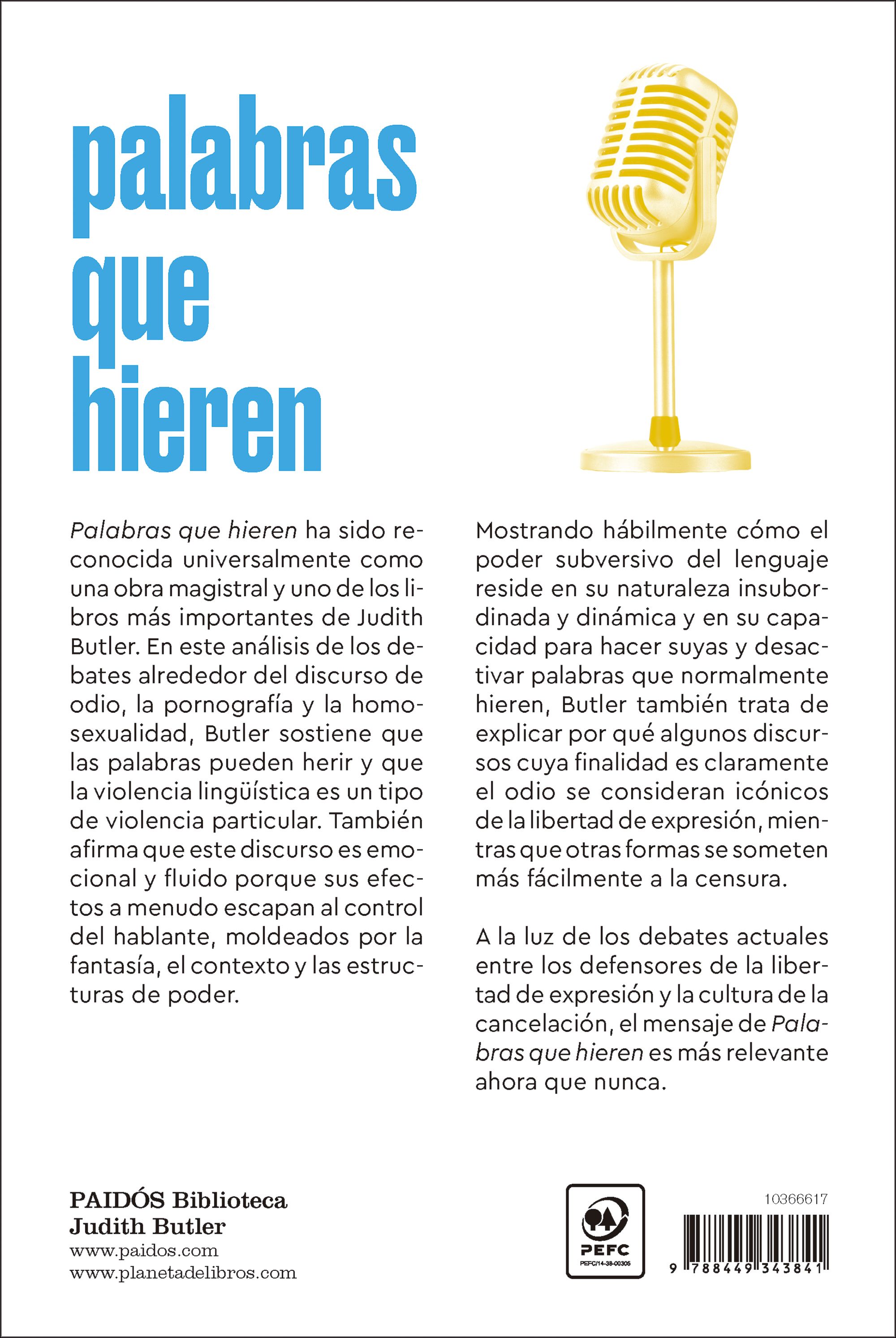 Palabras que hieren: Sobre el discurso de odio y la política de lo performativo (Capa mole com abas) 2