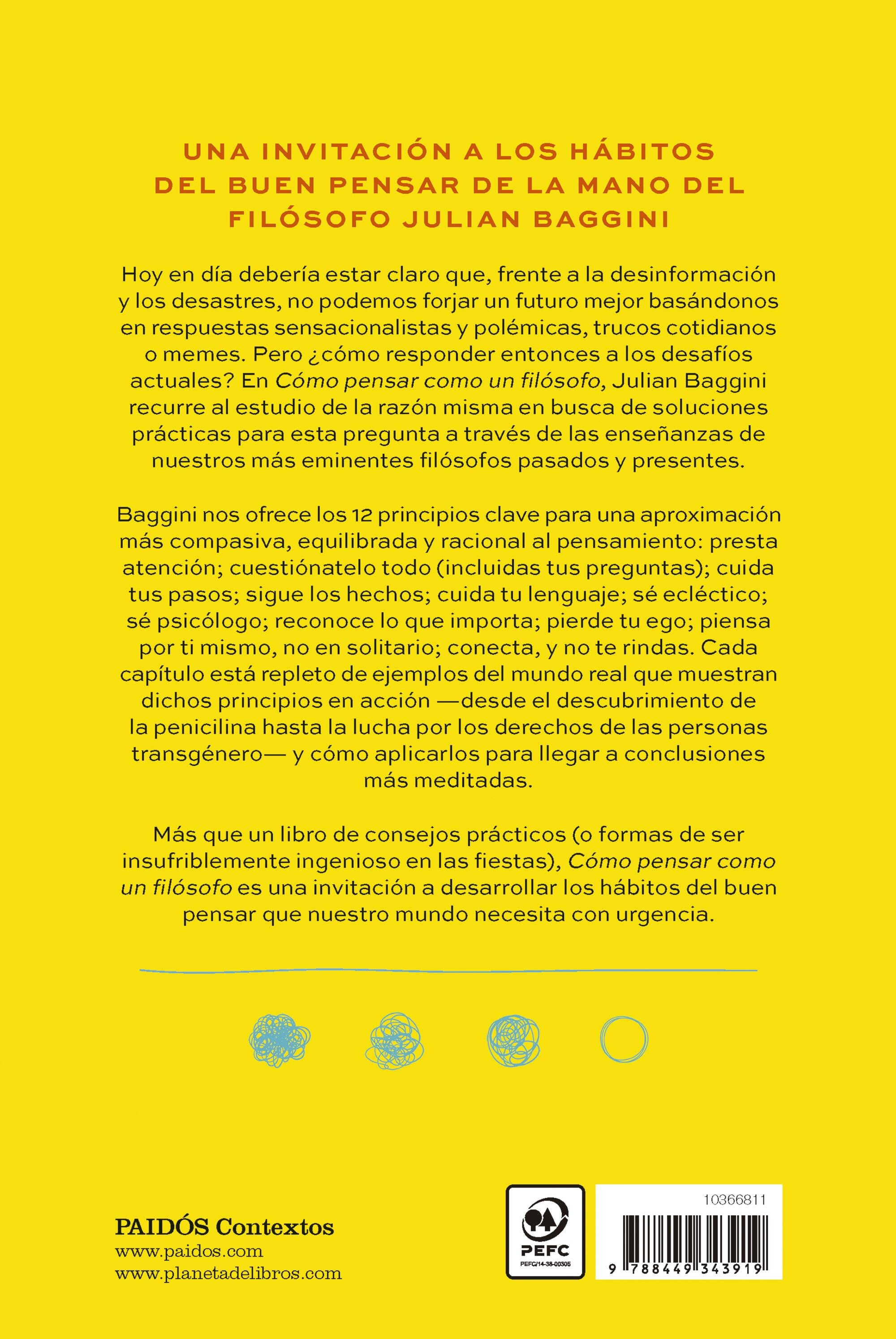 CÓMO PENSAR COMO UN FILÓSOFO  (Tapa dura Tapa blanda con solapas) 2