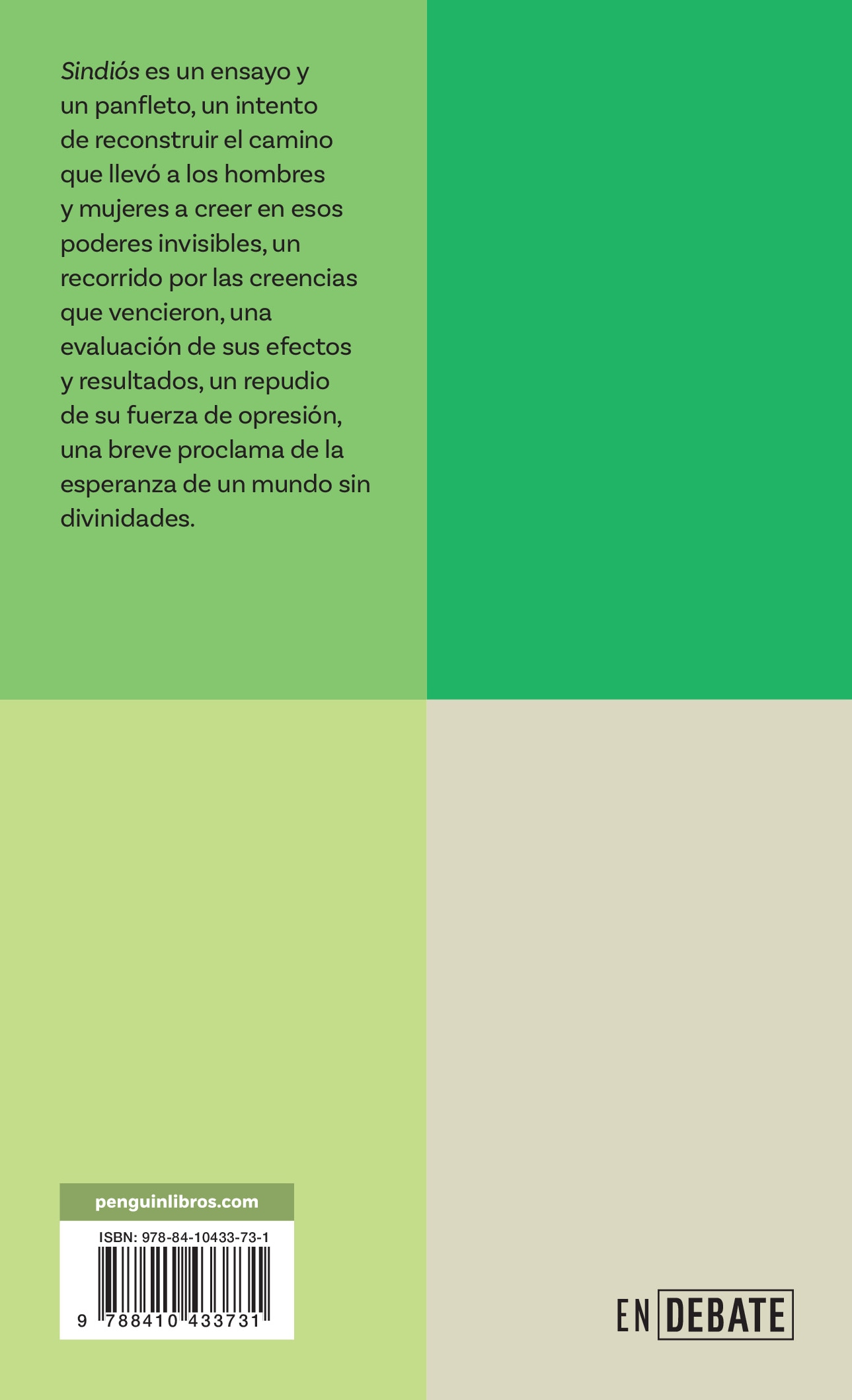 Sindiós (Serie ENDEBATE): ¿Para qué sirve creer en lo increíble? (Capa mole) 2