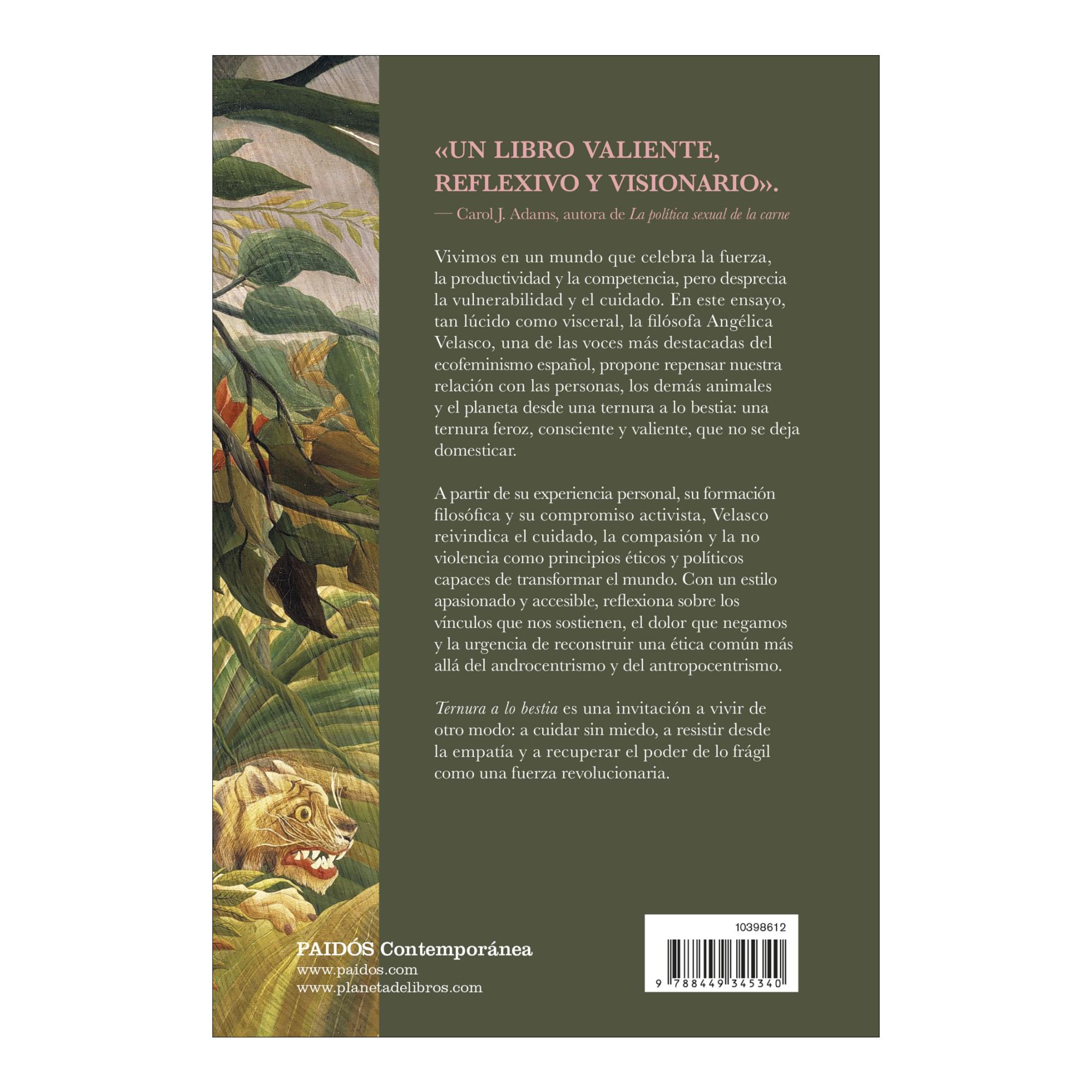 Ternura a lo bestia: Por una ética ecofeminista del cuidado, la compasión y la no violencia (Capa mole com abas) 2