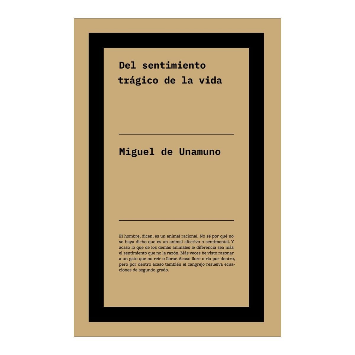 Imagem 0 de DEL SENTIMIENTO TRÁGICO DE LA VIDA (Capa Mole)