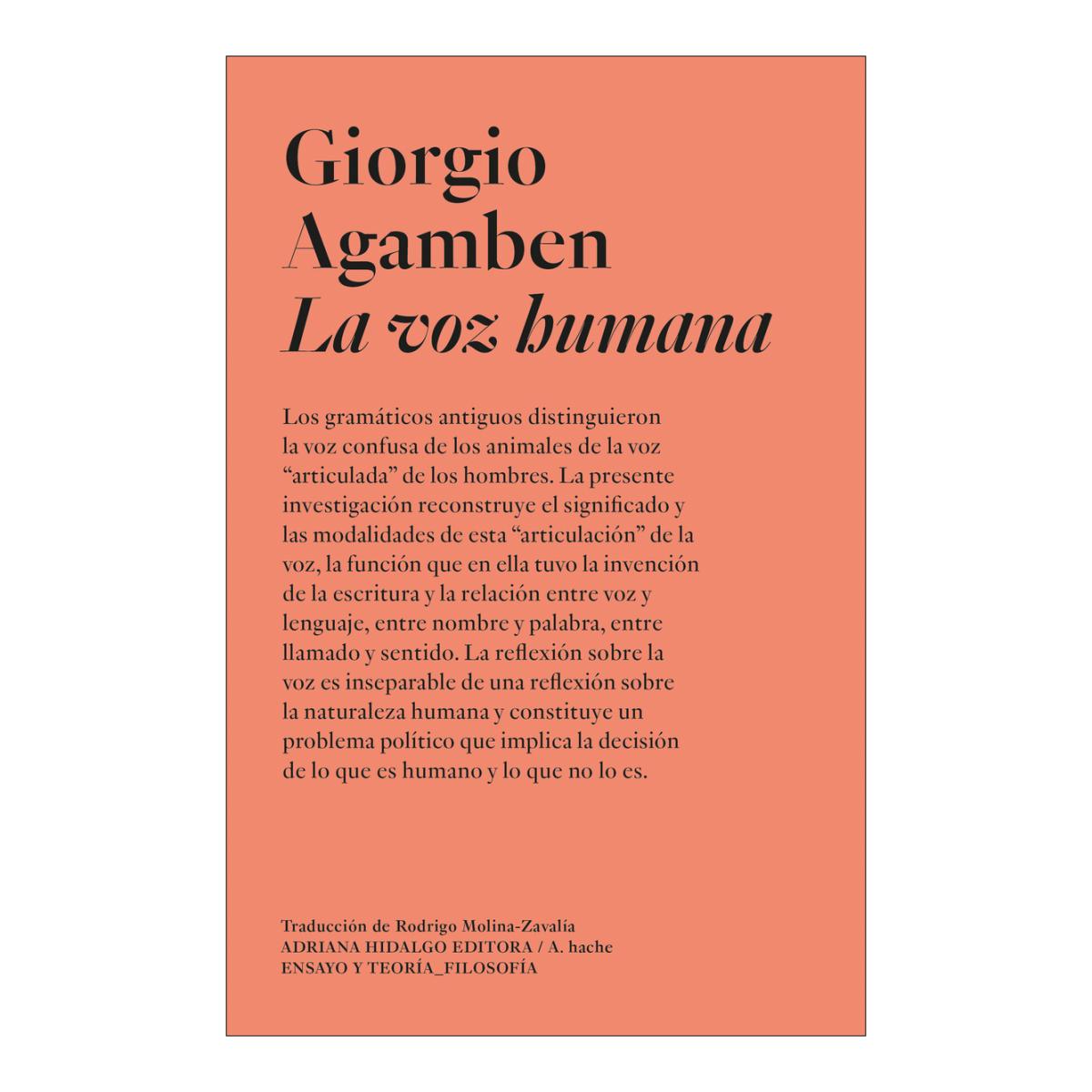 Imagem 0 de LA VOZ HUMANA (Capa mole Casaco de tecido macio com abas)
