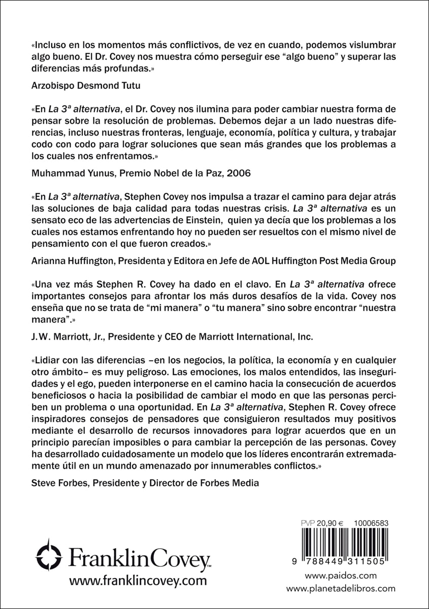La 3ª alternativa: Para resolver los problemas más difíciles de la vida (Capa mole com abas) 2