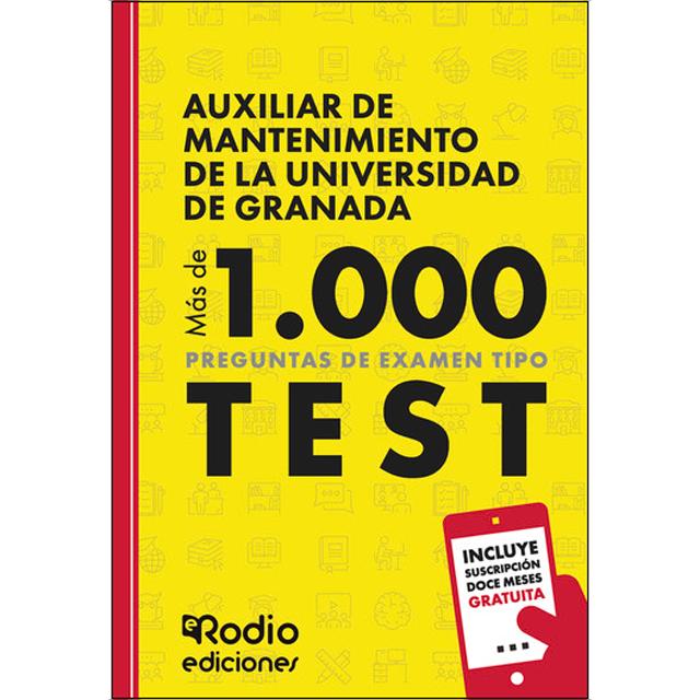 Imagem 0 de Auxiliar de Mantenimiento de la Universidad de Granada. Más de 1.000 preguntas de examen tipo test (Capa mole)