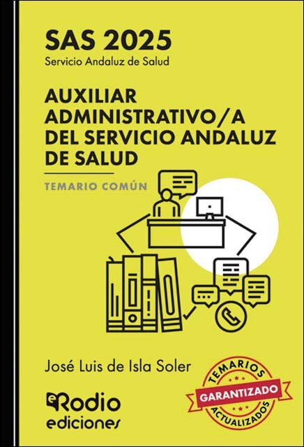Imagen 0 de Auxiliar Administrativo/a del Servicio Andaluz de Salud. Temario Común. SAS 2025 (Tapa blanda)