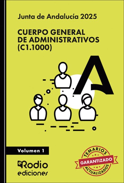 Imagem 0 de Cuerpo General de Administrativos (C1.1000). Junta de Andalucía 2025. Volumen 1 (Capa mole)