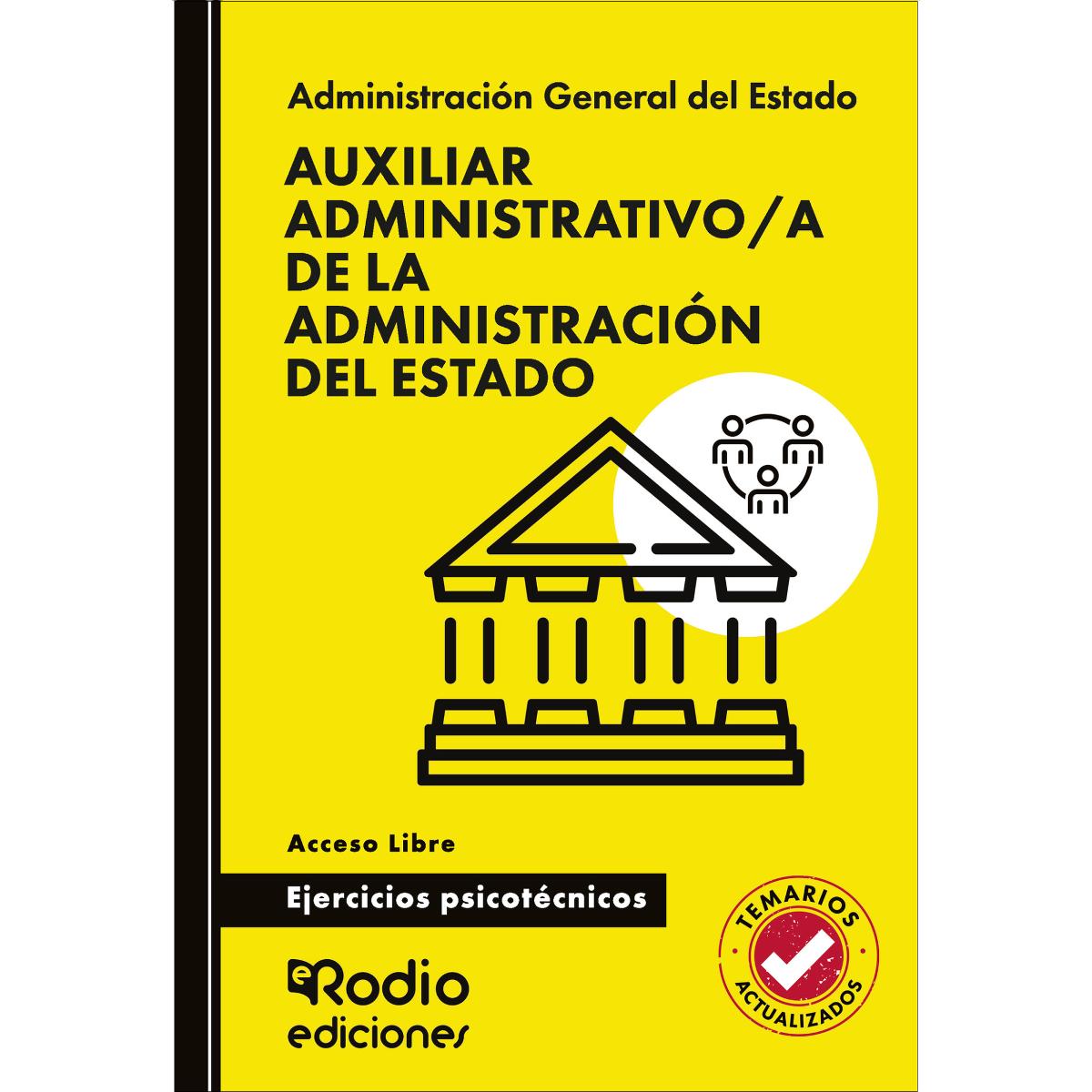 Auxiliar Administrativo a de la Administración del Estado. Ejercicios psicotécnicos. Acceso Libre (Capa mole) 1