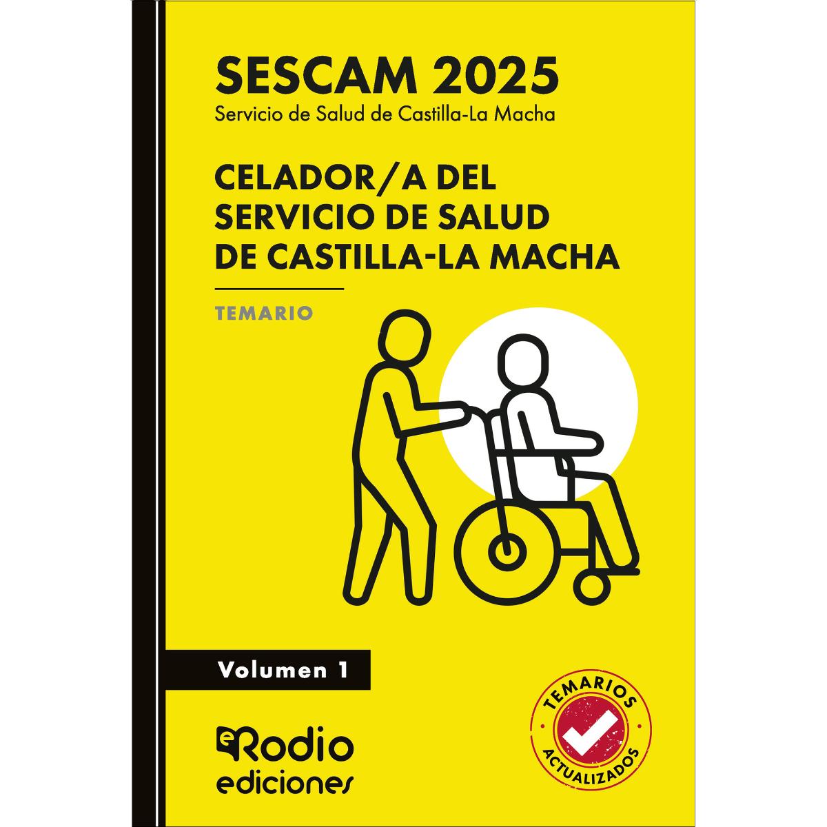 Celador a del Servicio de Salud de Castilla La Macha (SESCAM 2025). Temario. Volumen 1 (Capa mole) 1