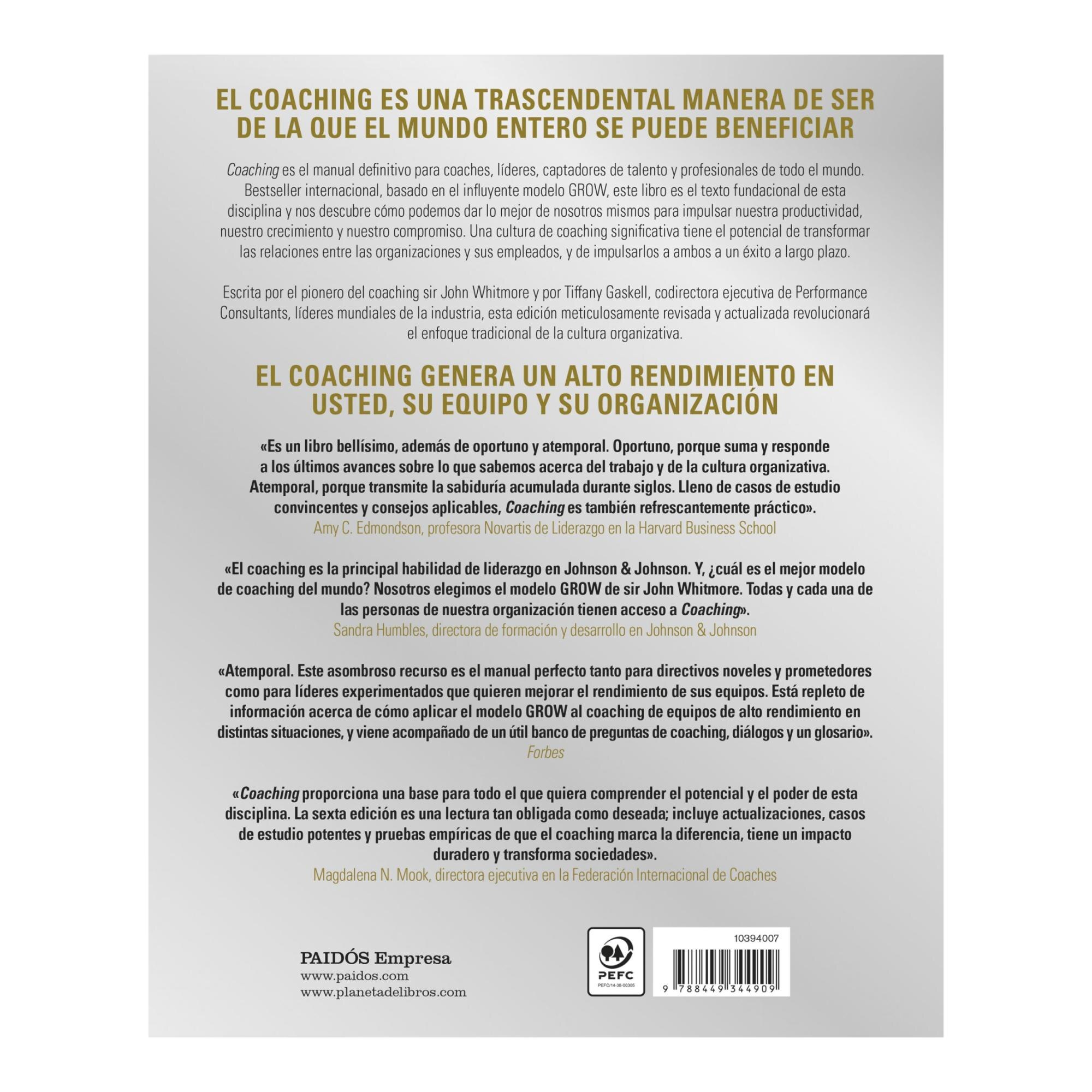 Coaching: El método para mejorar el rendimiento de las personas  (Tapa blanda) 2