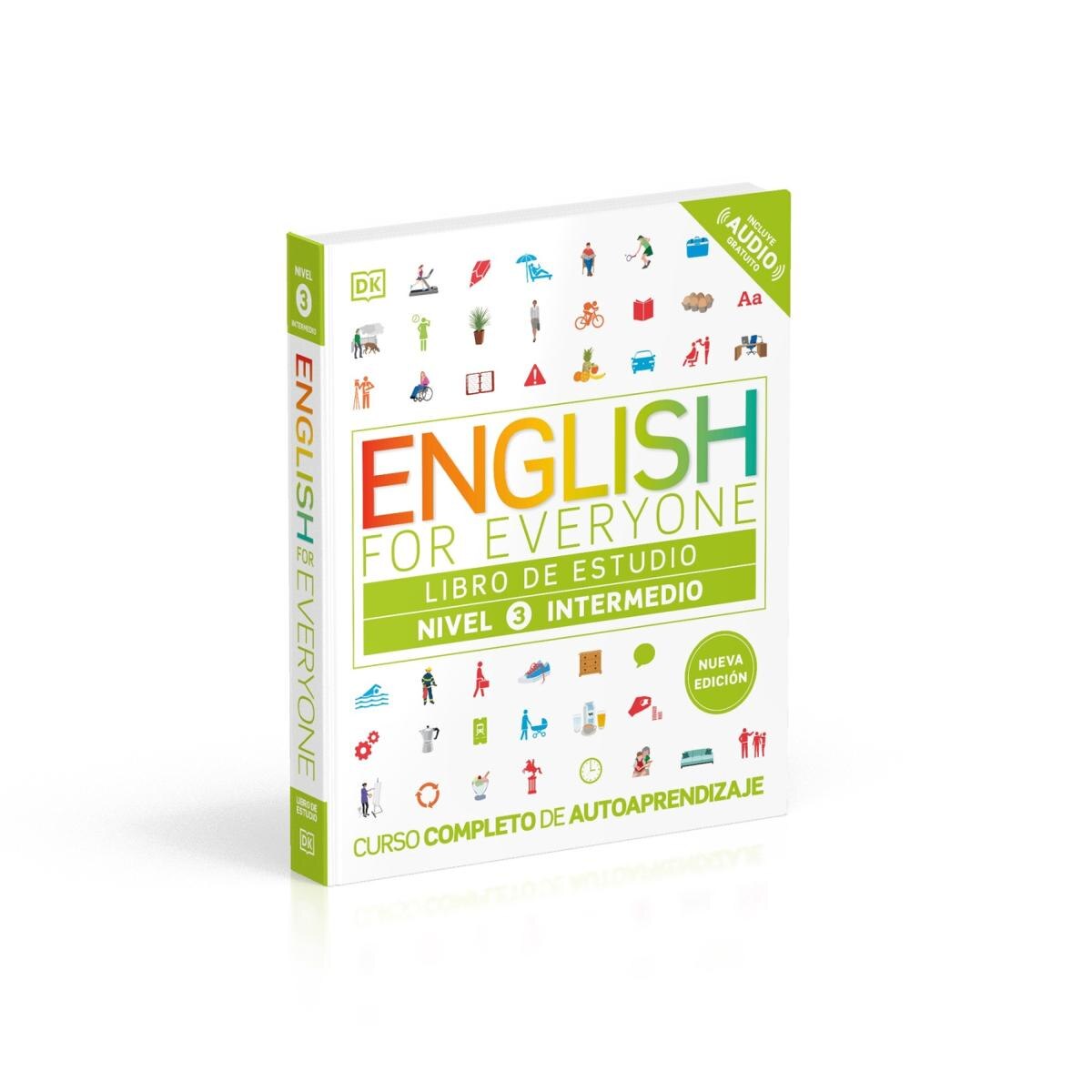 English for Everyone - Libro de estudio (nivel 3 Intermedio): Curso completo de autoaprendizaje  (Tapa blanda) 2