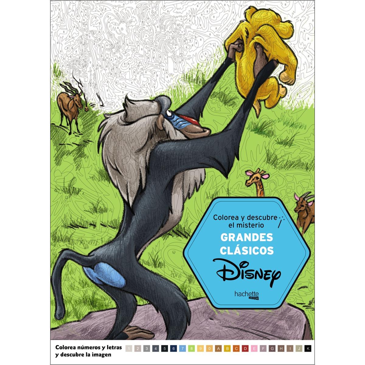 Colorea y descubre el misterio. Grandes Clasicos Disney  (Tapa blanda con solapas) 1