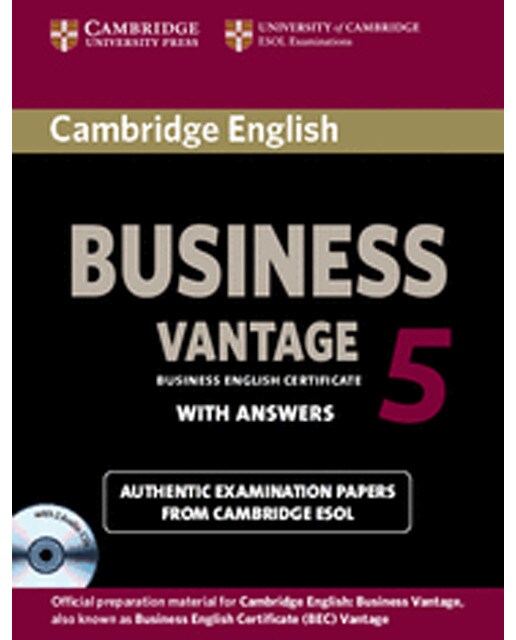 Cambridge English Business 5 Vantage Self-study Pack Student's Book with Answers and Audio CDs (2)) (Capa mole) 1