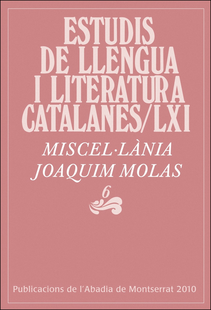 Miscel·lània Joaquim Molas, 6