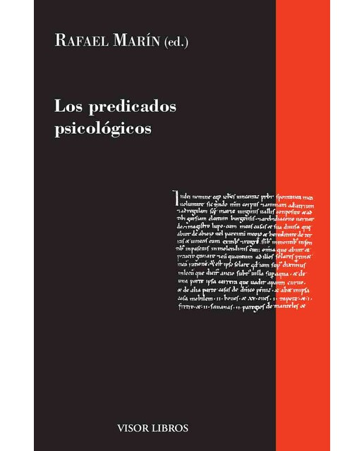 Imagen 0 de Los predicados psicológicos (Tapa blanda)