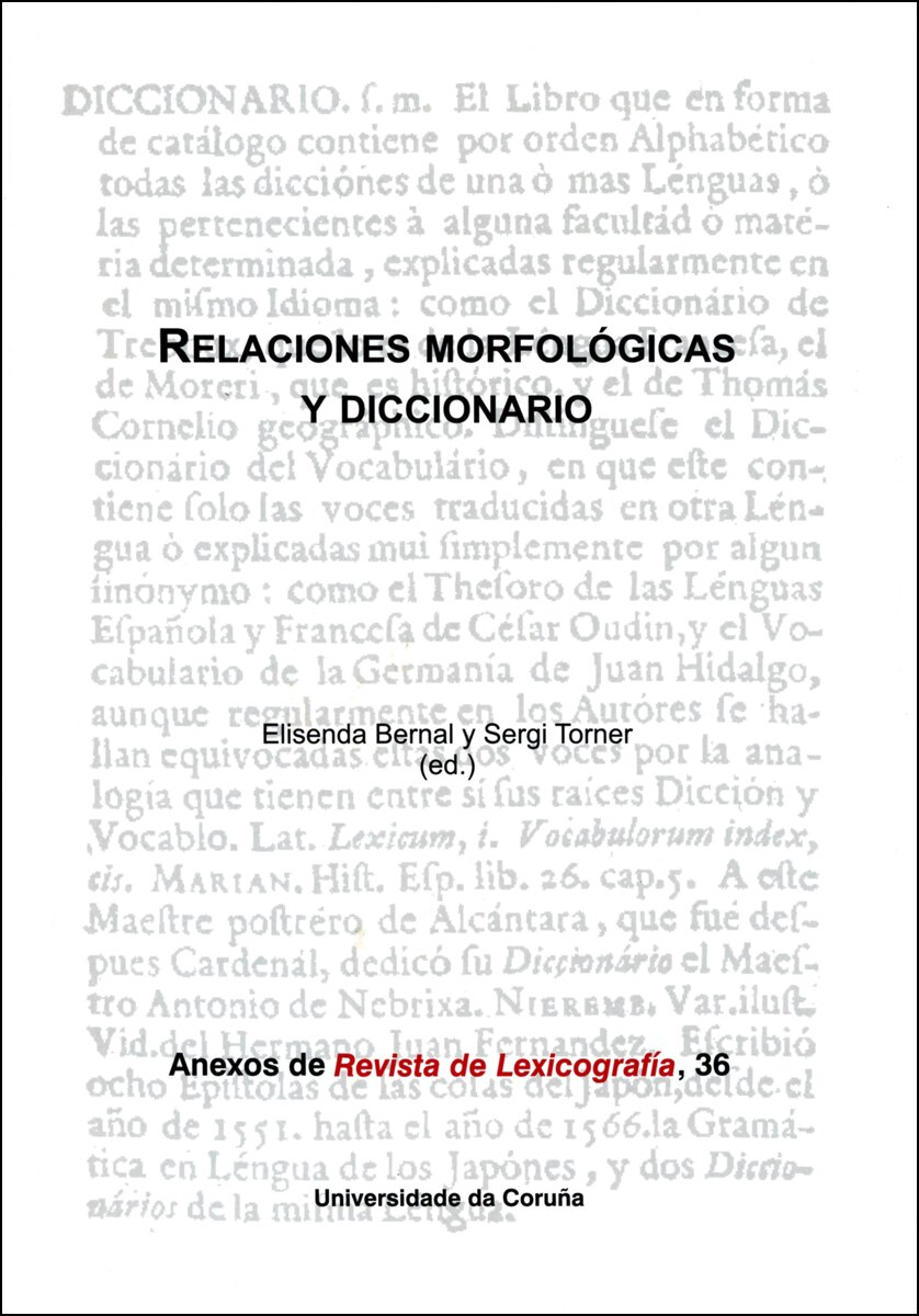 Imagem 0 de Relaciones Morfologicas Y Diccionario. Nº36