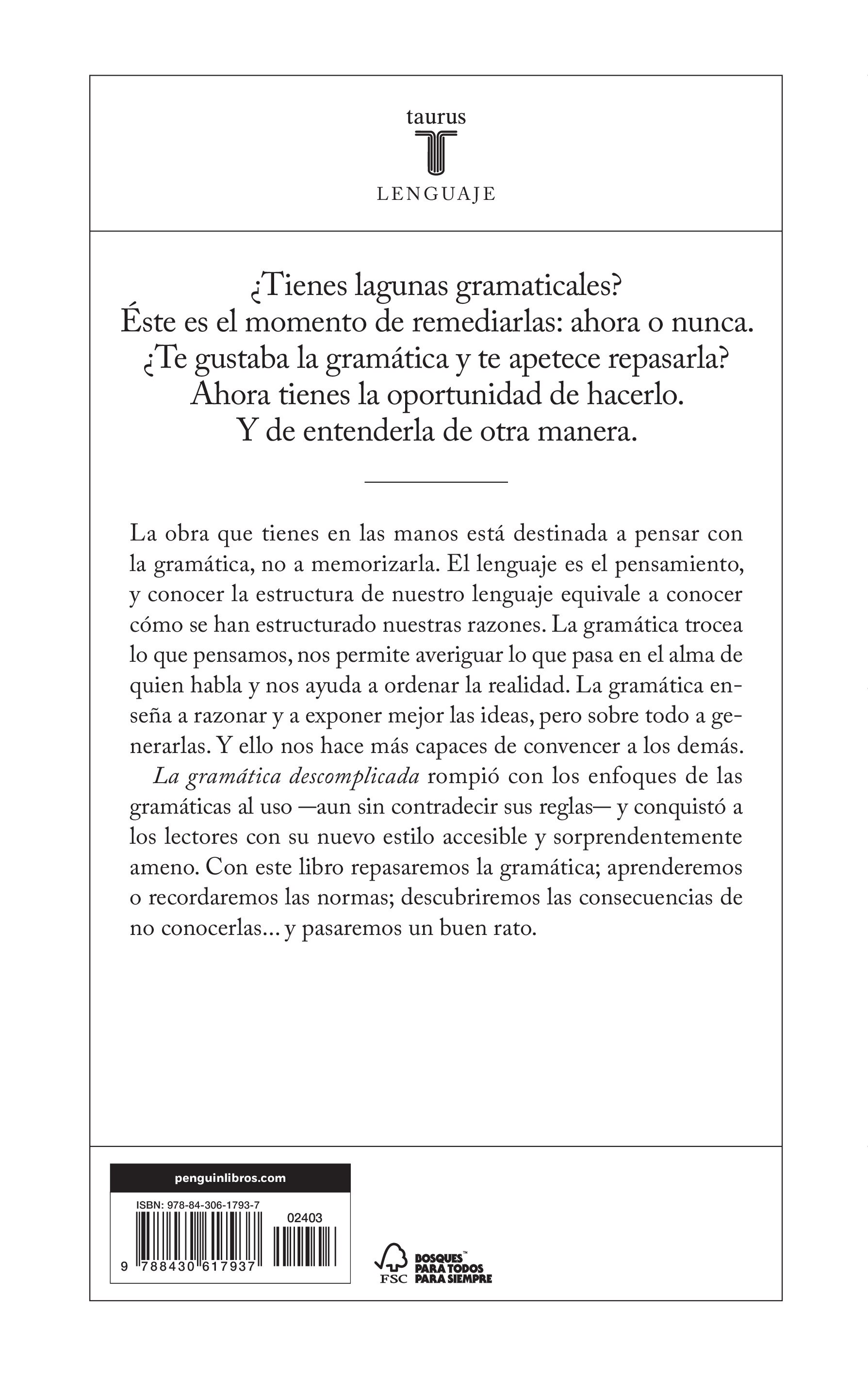 La gramática descomplicada (nueva edición revisada) (Tapa blanda) 2