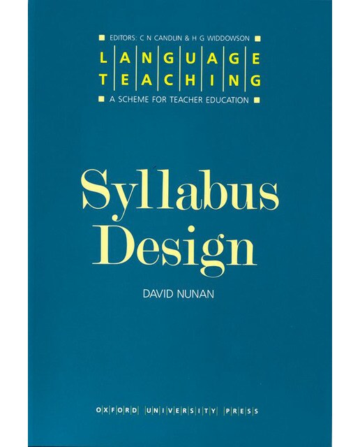 Language Teaching. A Scheme for Teacher's Education. Syllabus Design (Capa mole) 1