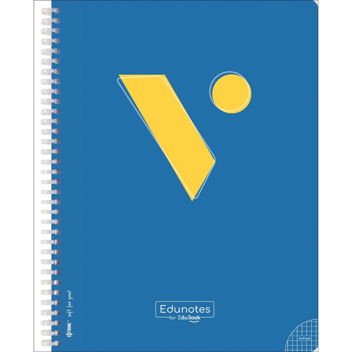 Edunotes libreta a4 espiral azul 80 hojas cuadricu 1