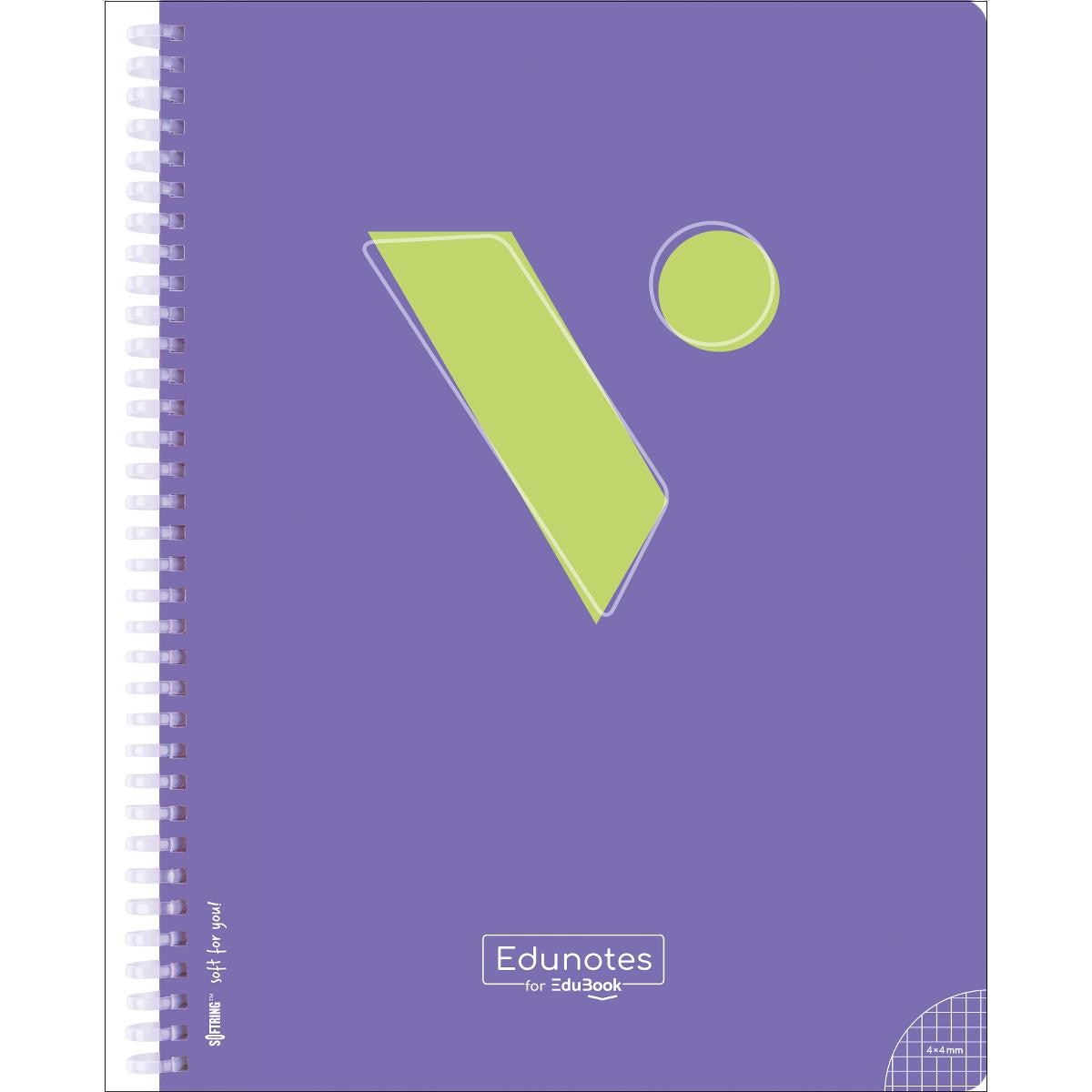 Edunotes libreta a4 espiral lila 80 hojas cuadricu 1