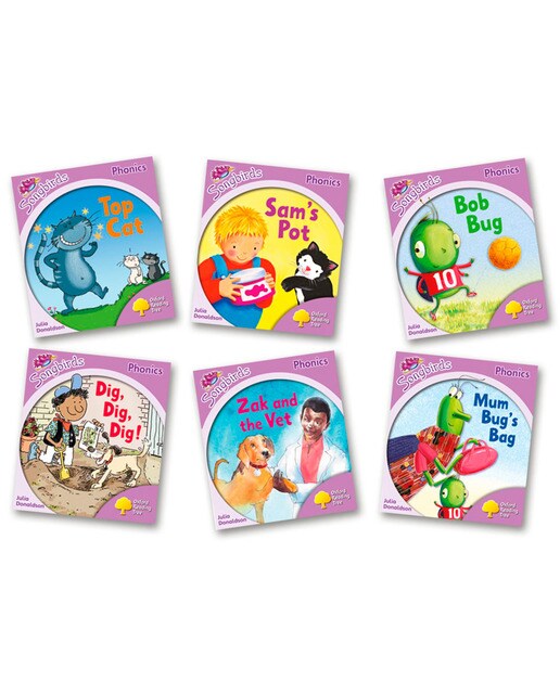 Oxford Reading Tree Songbirds Phonics Level 1+: Mixed Pack of 6 (Capa mole) 1