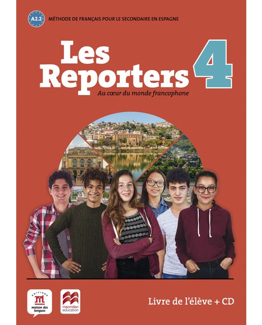 Les reporters 4 - A2.2 Éd. Macmillan - Livre de l'élève + CD (Capa mole) 1