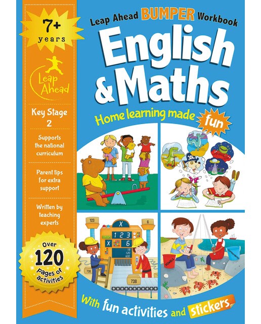 Leap ahead bumper workbook: 7+ years english & mat 1