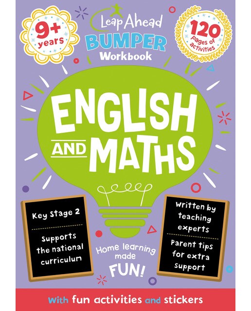 Leap ahead bumper workbook: 9+ years english and m 1