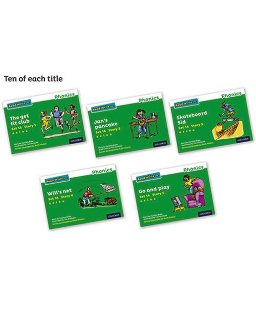 Read Write Inc - Phonics Set 1a Green Story Books - Colour Pack of 50