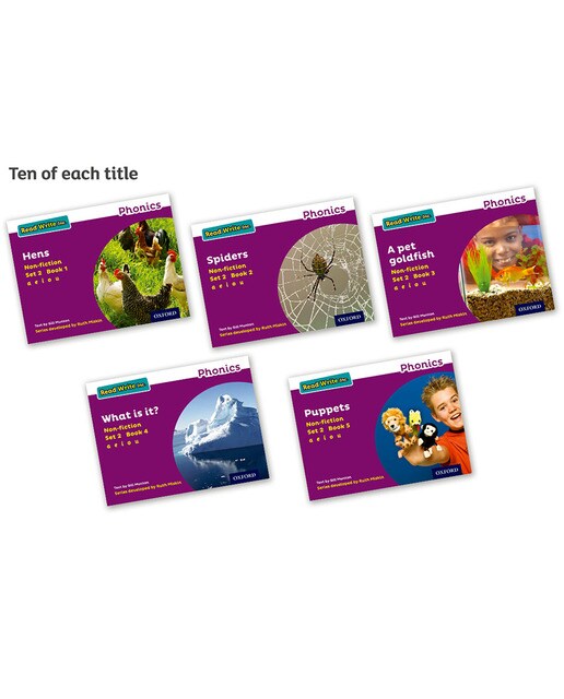 Read write inc - phonics set 2 purple non-fiction pack of 50(Tapa blanda) 1