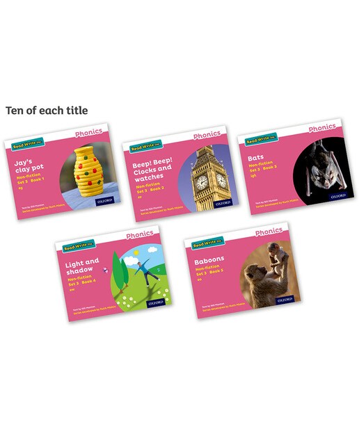 Read write inc - phonics set 3 pink non-fiction pack of 50(Tapa blanda) 1