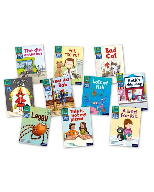 Read Write Inc - Phonics Set 1 Green Book Bag Books Pack of 10 (Capa mole) 1